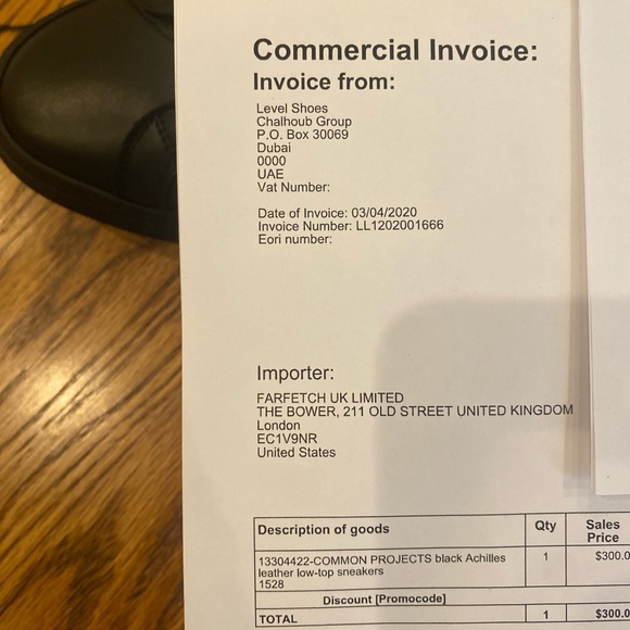 common projects black leather sneakers - Picture 3 of 5